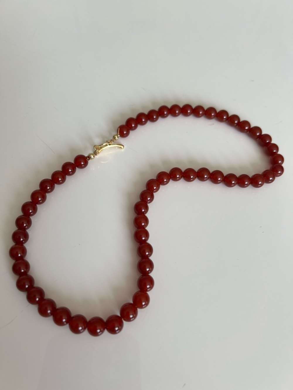Classic Grade A+ Red Agate Necklace